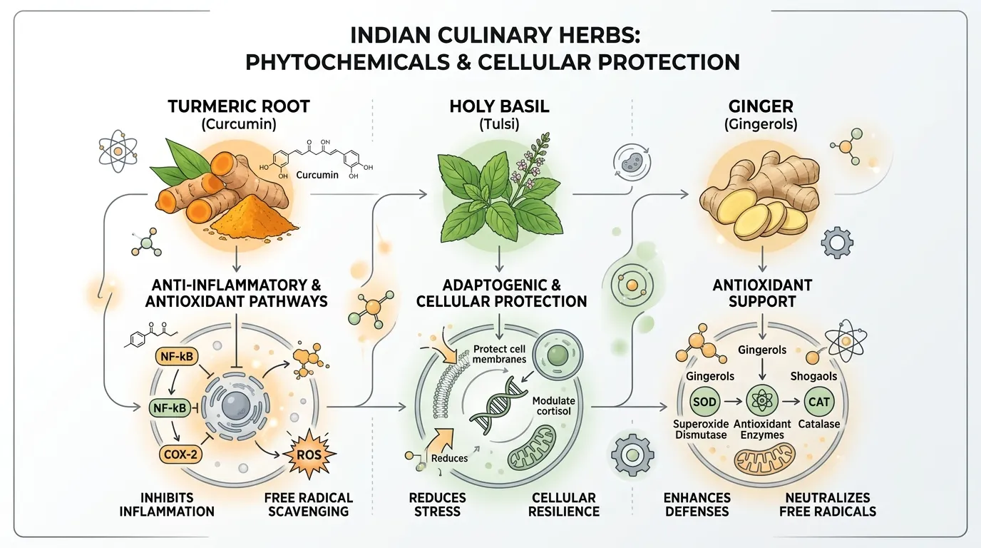 Nature’s Pharmacy: How Common Indian Kitchen Herbs Combat Cancer Hallmarks · Medical Guide by Famicare Speciality Center